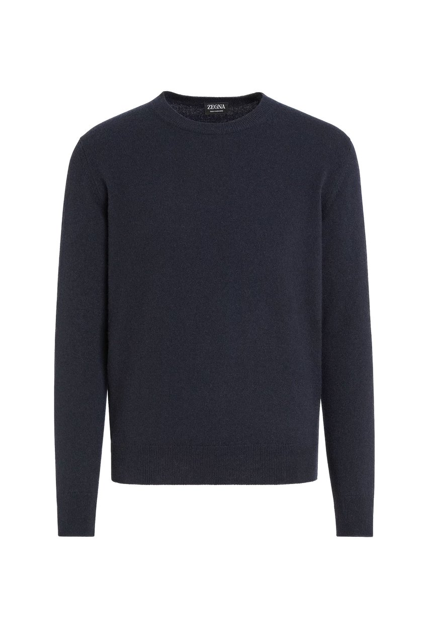 Zegna Oasi Cashmere Crewneck Sweater Zwart