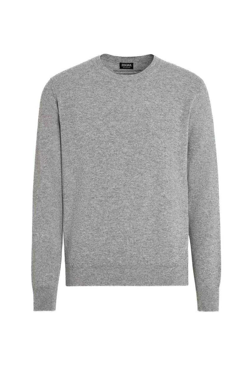 Zegna Oasi Cashmere Crewneck Sweater Grijs