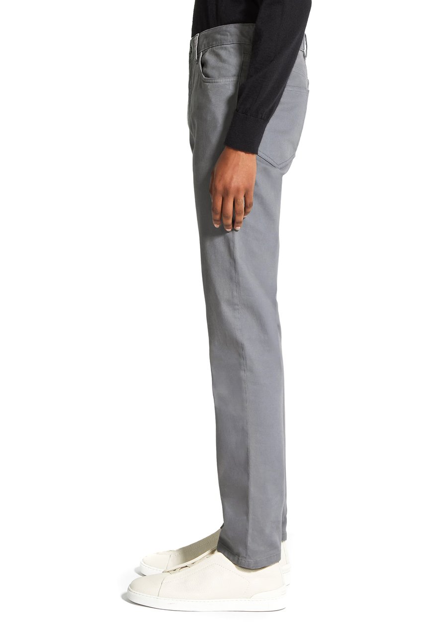 Zegna Roccia Light Grey Comfort Jeans Grijs