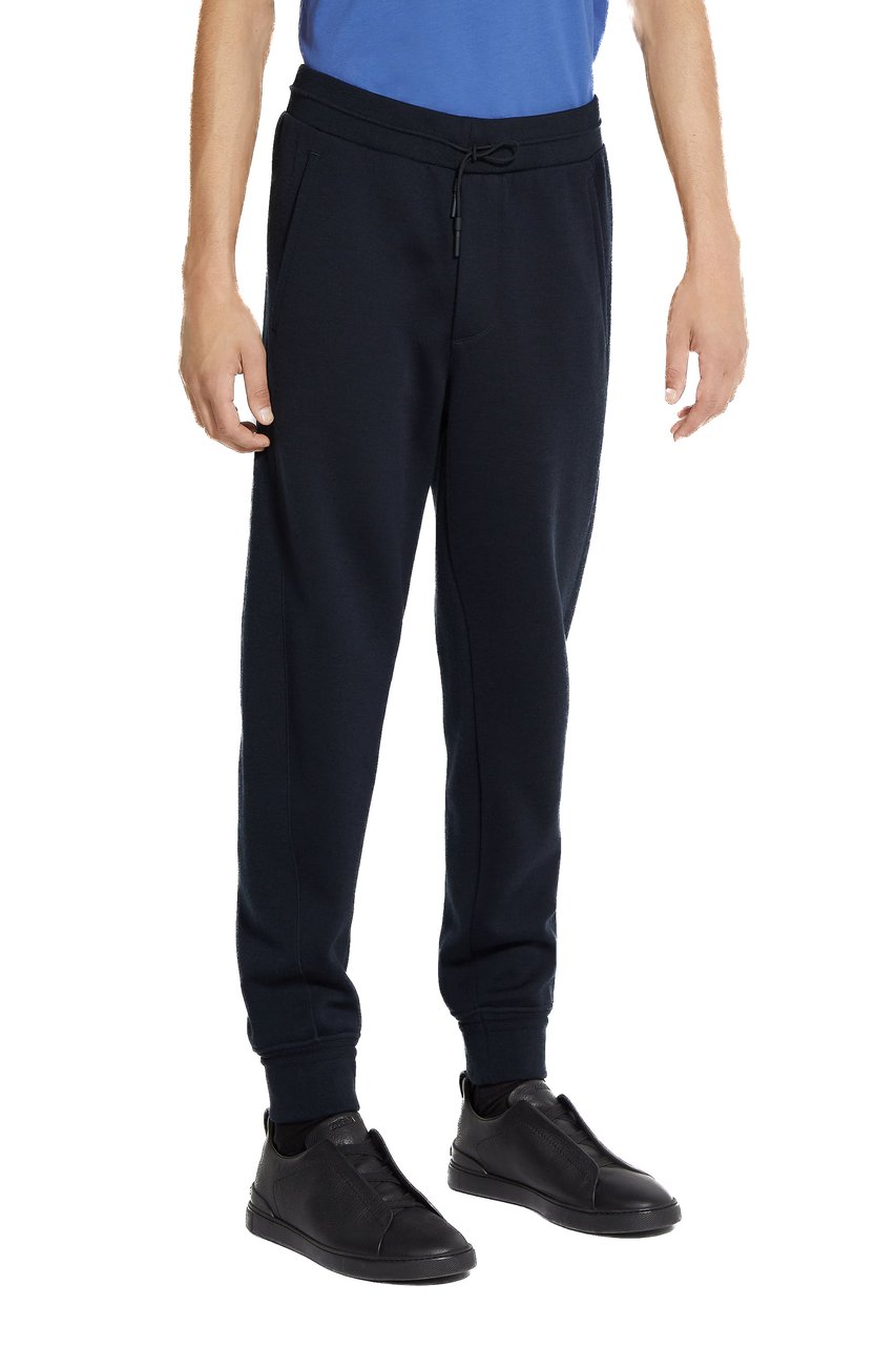 Zegna High Performance Wool-Blend Formal Pants Zwart