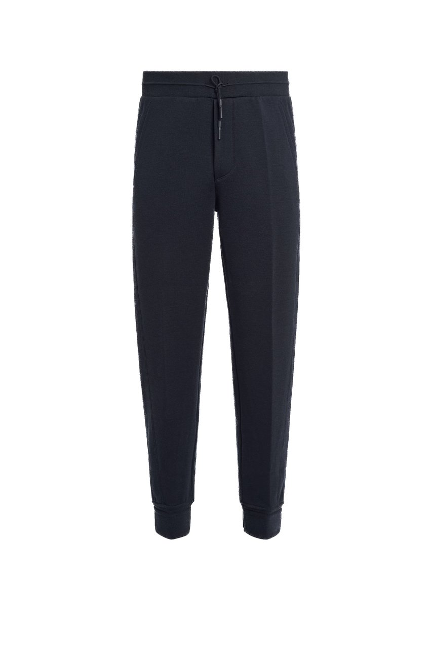 Zegna High Performance Wool-Blend Formal Pants Zwart