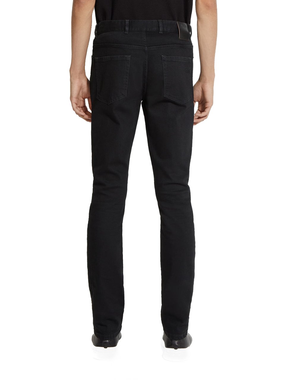 Zegna Roccia Black Comfort Jeans Zwart