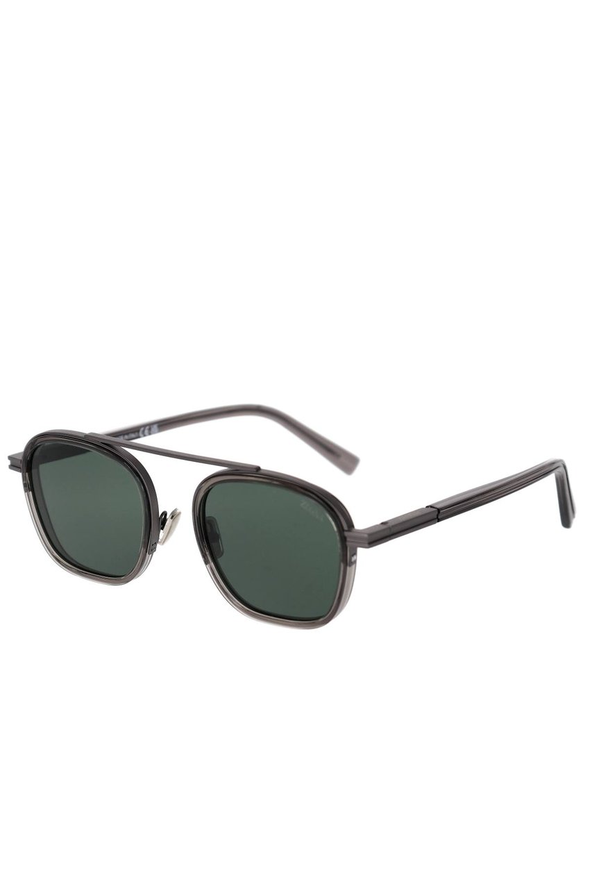 Zegna Acetate Metal Sunglasses Grijs