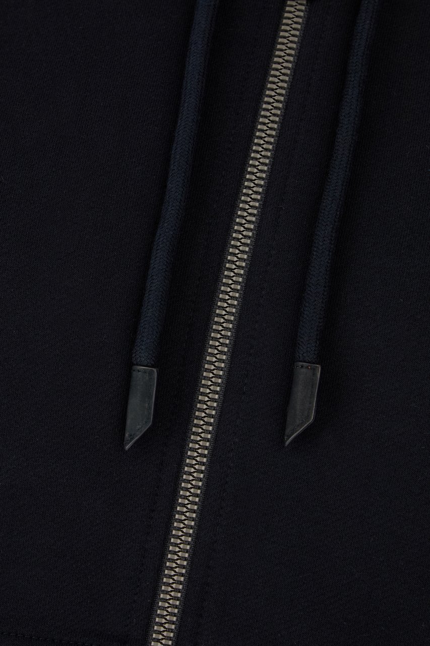 Zegna Zegna Black polyester sweatshirt Zwart