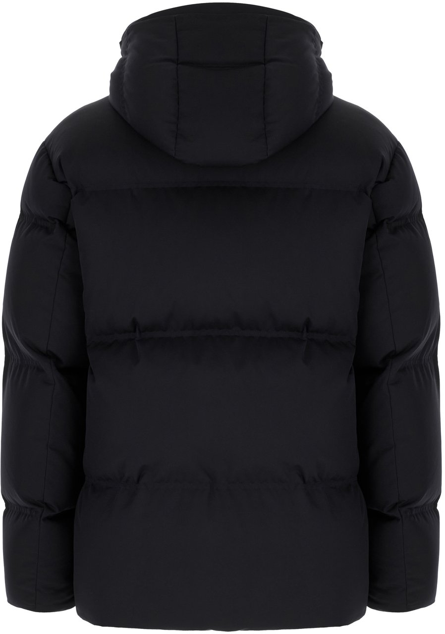 Zegna Zegna Black polyester down jacket Zwart