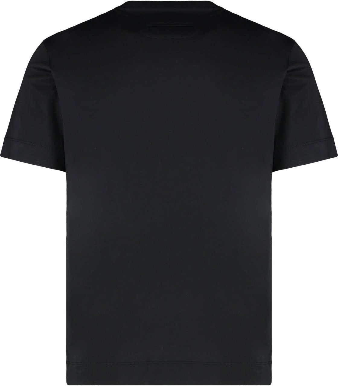 Zegna Round neck T-shirt in cotton Zwart