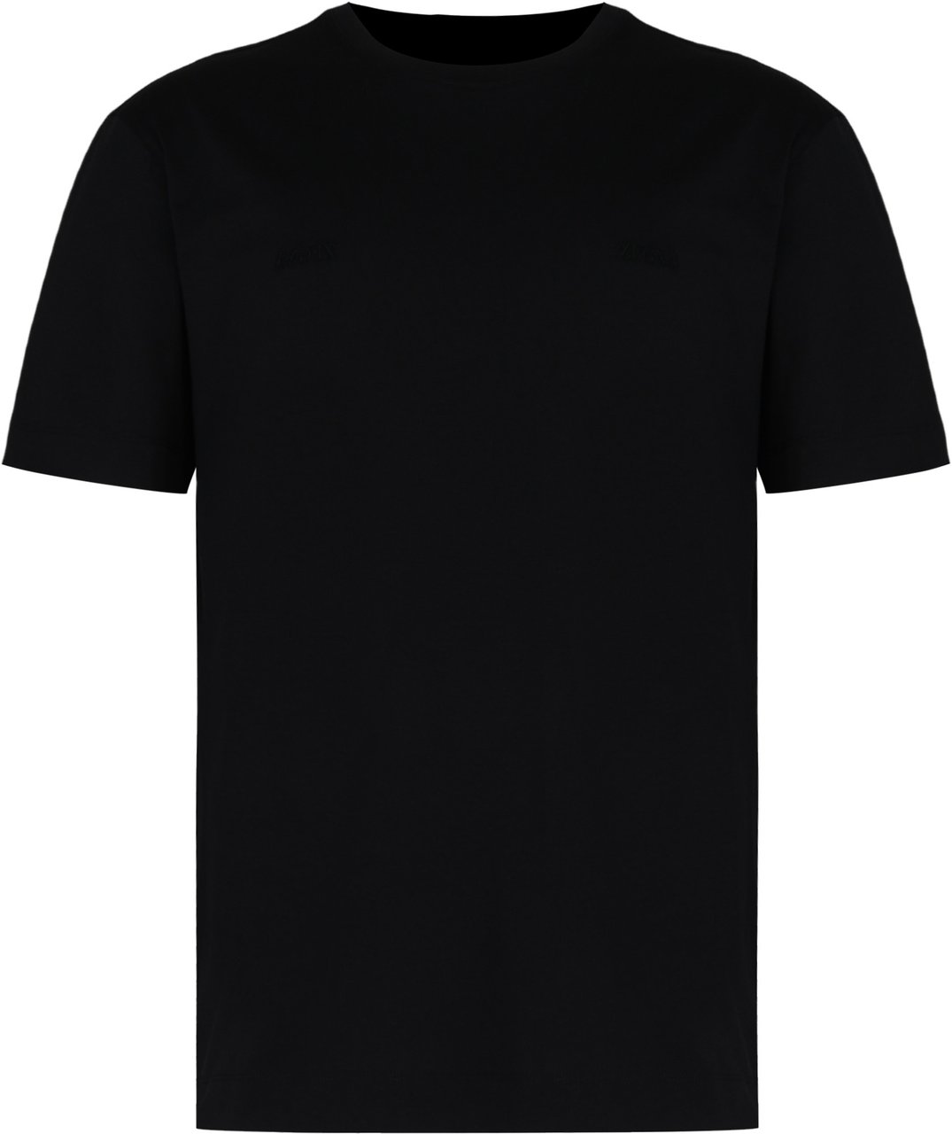 Zegna crew neck T-shirt in cotton Zwart