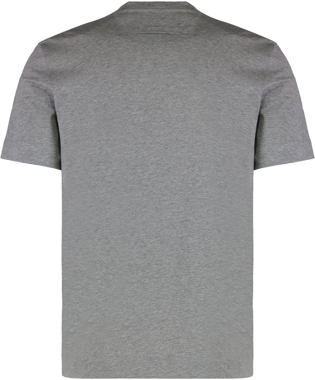 Zegna Round neck T-shirt in cotton Grijs