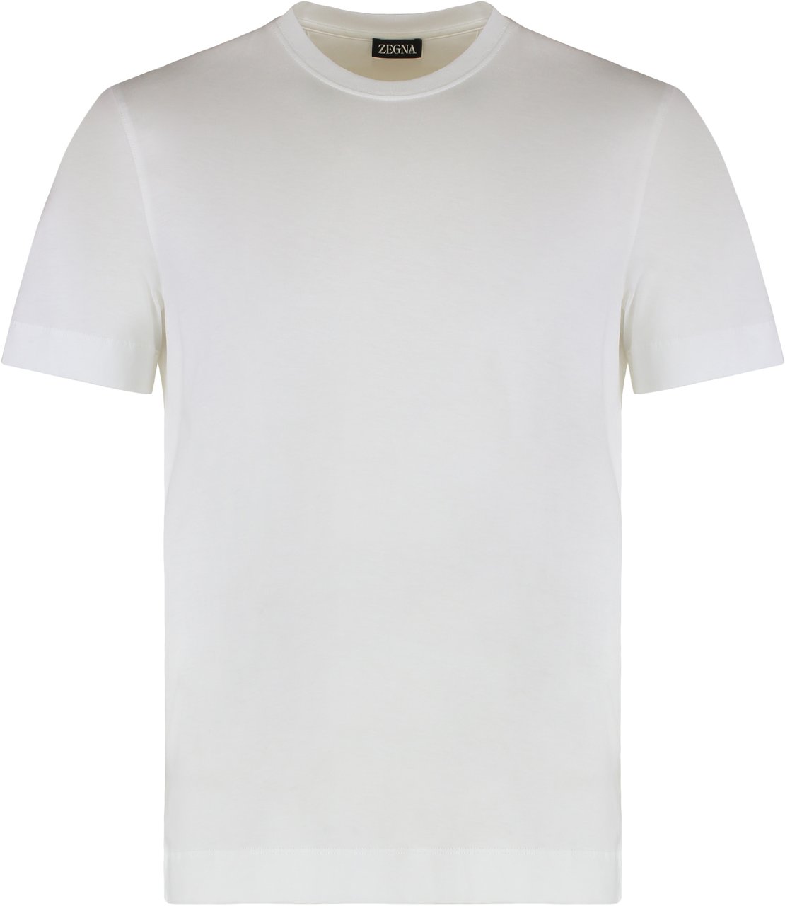 Zegna Crew neck T-shirt in cotton Wit