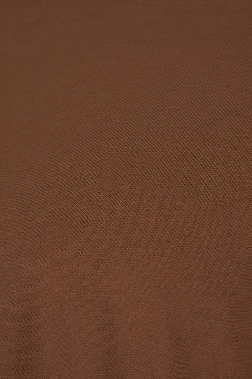 Zegna Zegna Brown cotton t-shirt Bruin