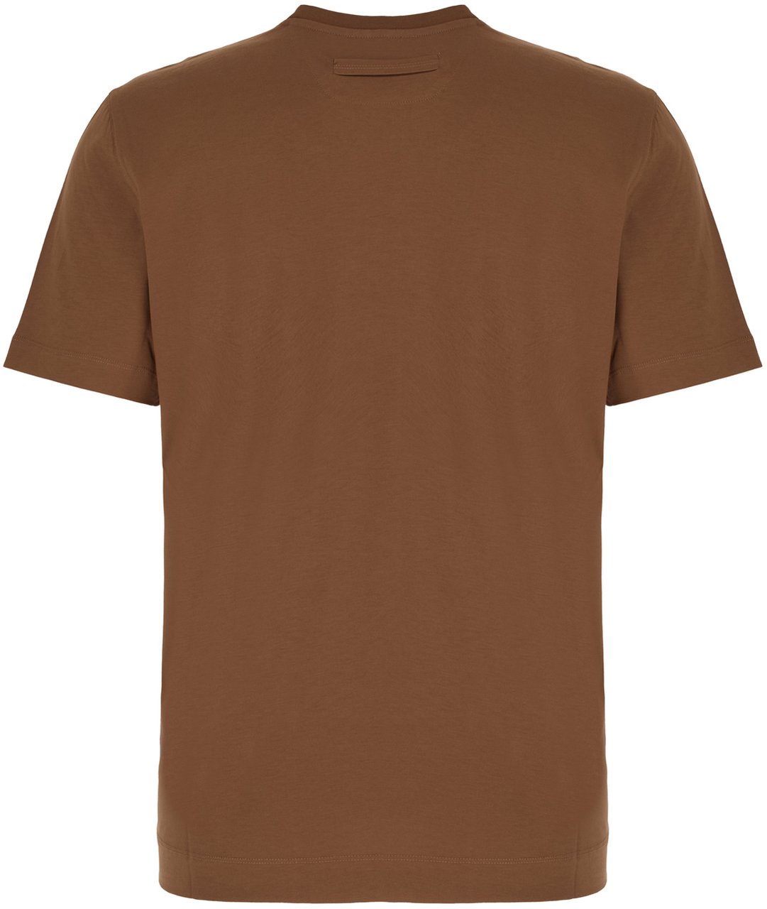 Zegna Zegna Brown cotton t-shirt Bruin