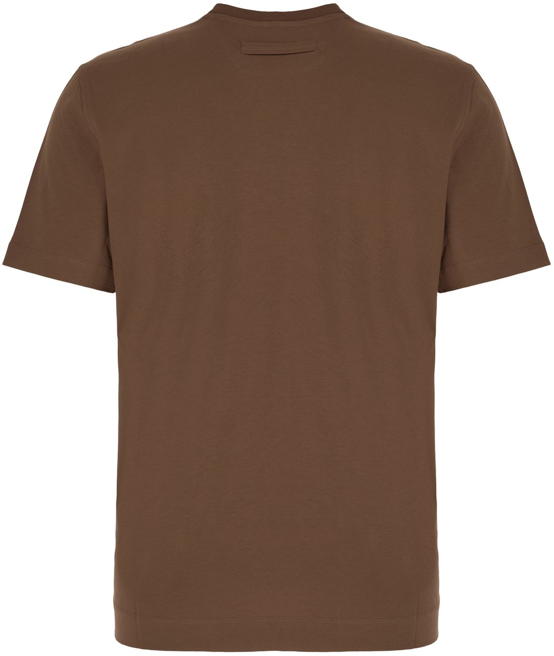 Zegna Zegna Brown cotton t-shirt Bruin
