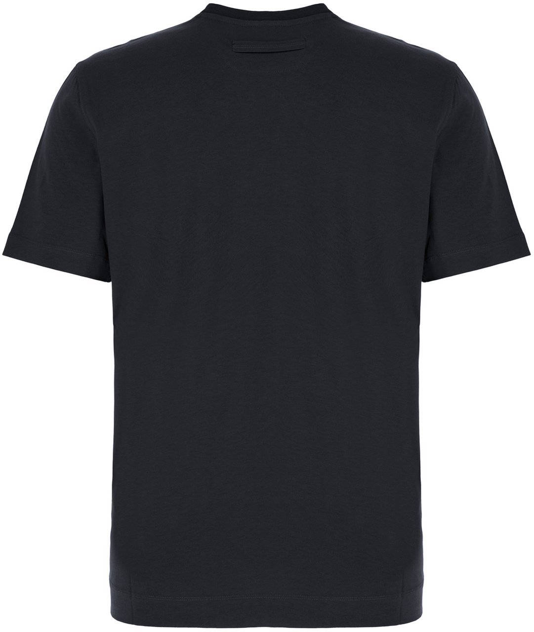 Zegna Midnight blue cotton t-shirt Blauw
