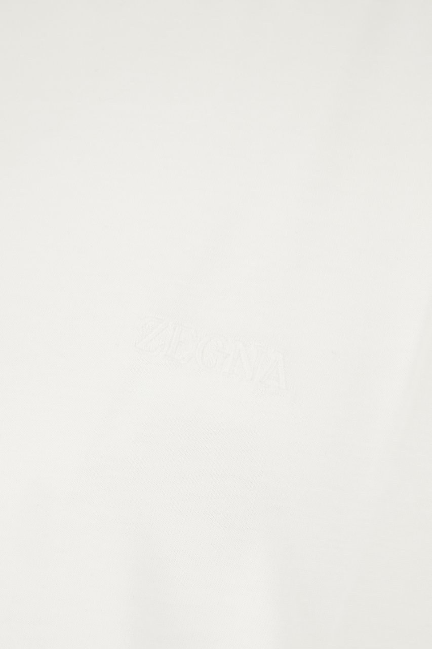 Zegna White cotton t-shirt Wit