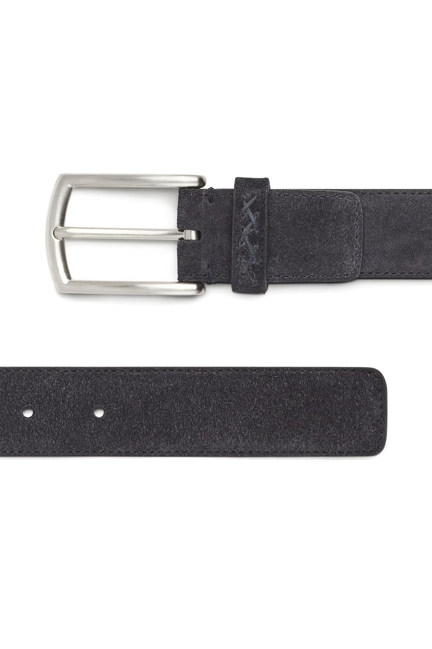 Zegna Supersoft Suede Belt Zwart