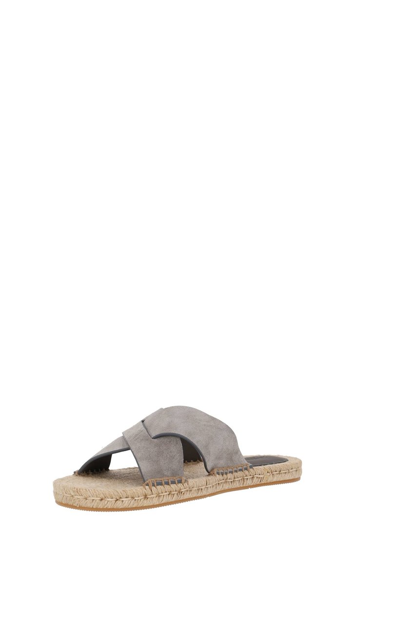 Zegna Suede Leather Smart Casual Sandals Bruin