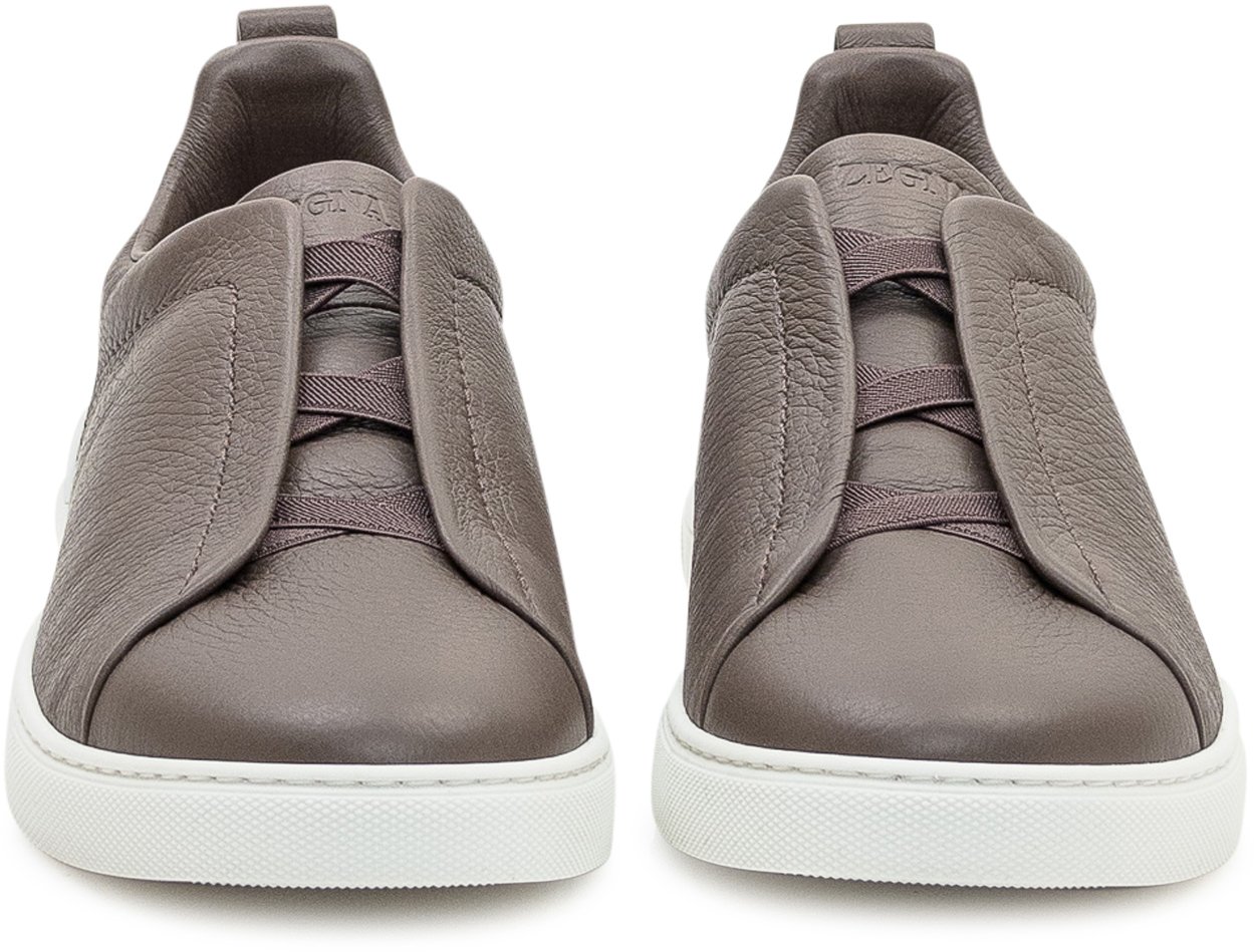 Zegna Sneakers Zegna Slip-On in Pelle Bruin