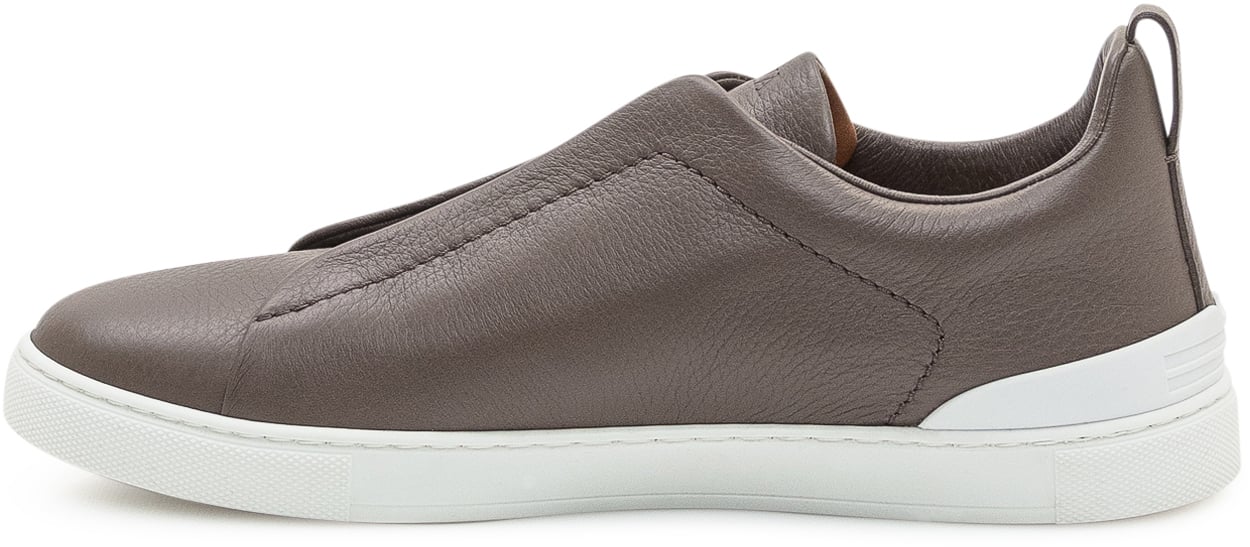 Zegna Sneakers Zegna Slip-On in Pelle Bruin