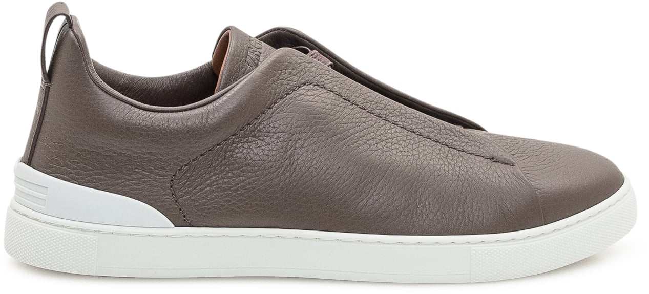 Zegna Sneakers Zegna Slip-On in Pelle Bruin
