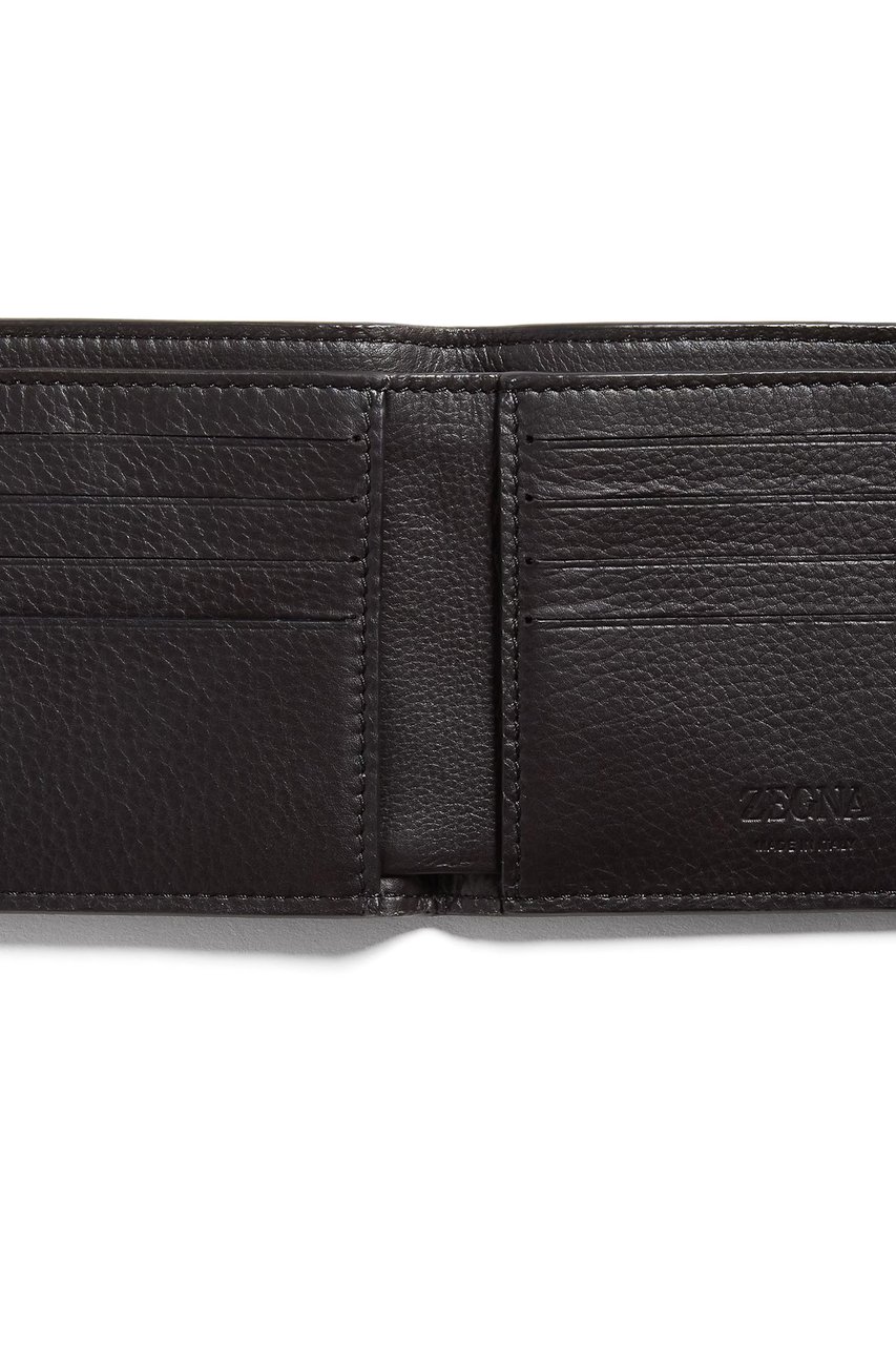 Zegna Second Skin Leather Billfold Wallet Zwart