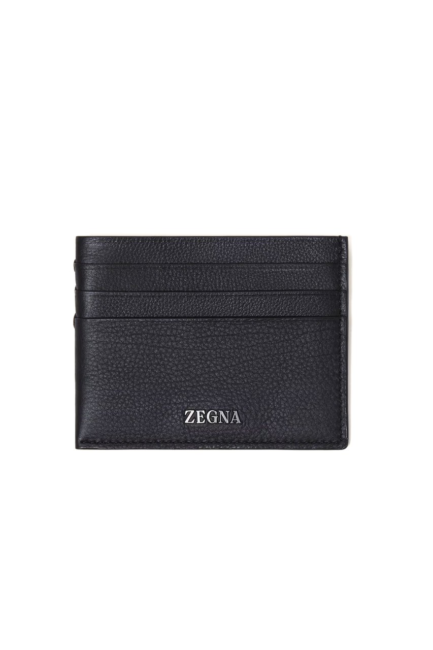 Zegna Second Skin Leather Wallet Zwart