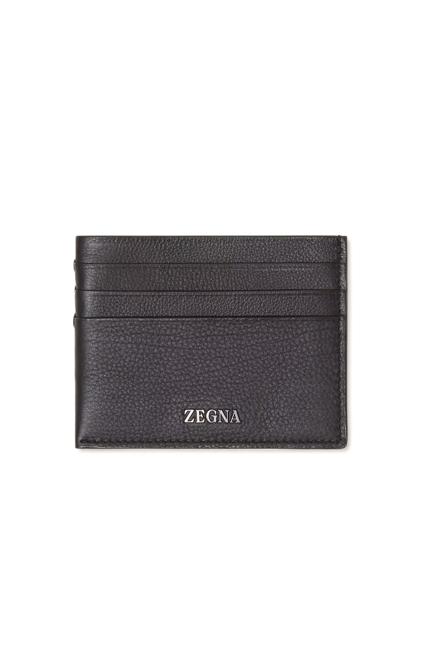 Zegna Second Skin Leather Wallet Grijs