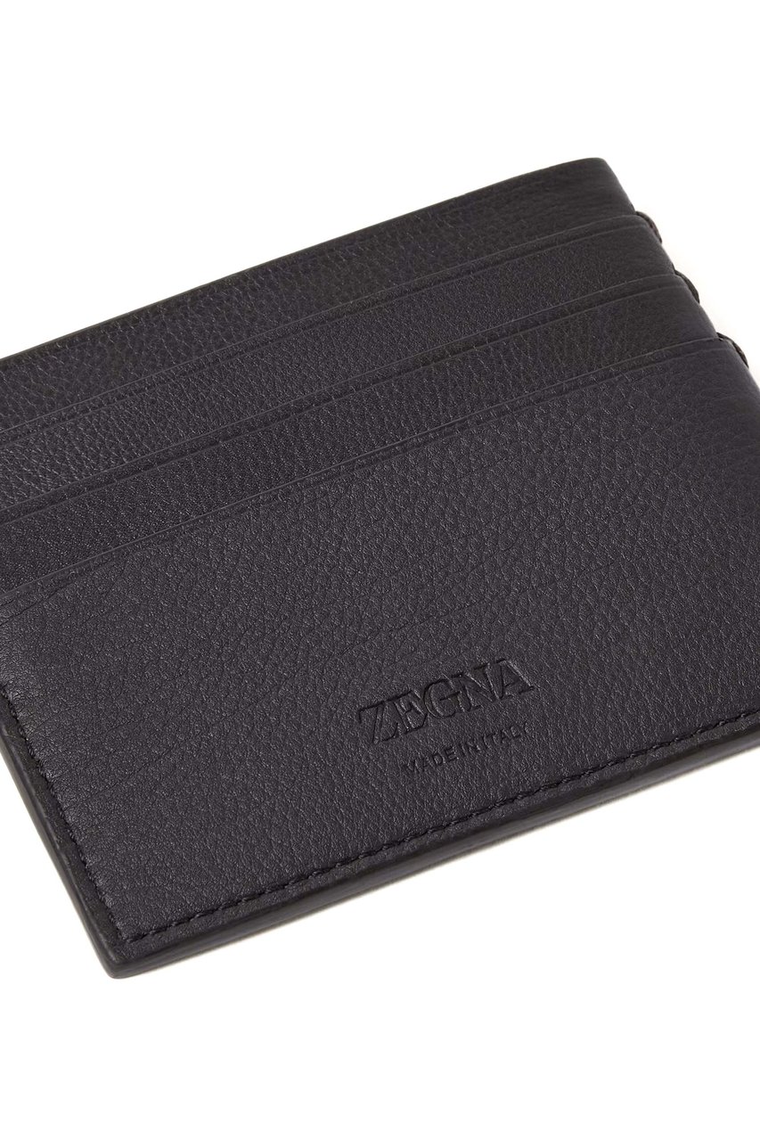 Zegna Second Skin Leather Wallet Grijs