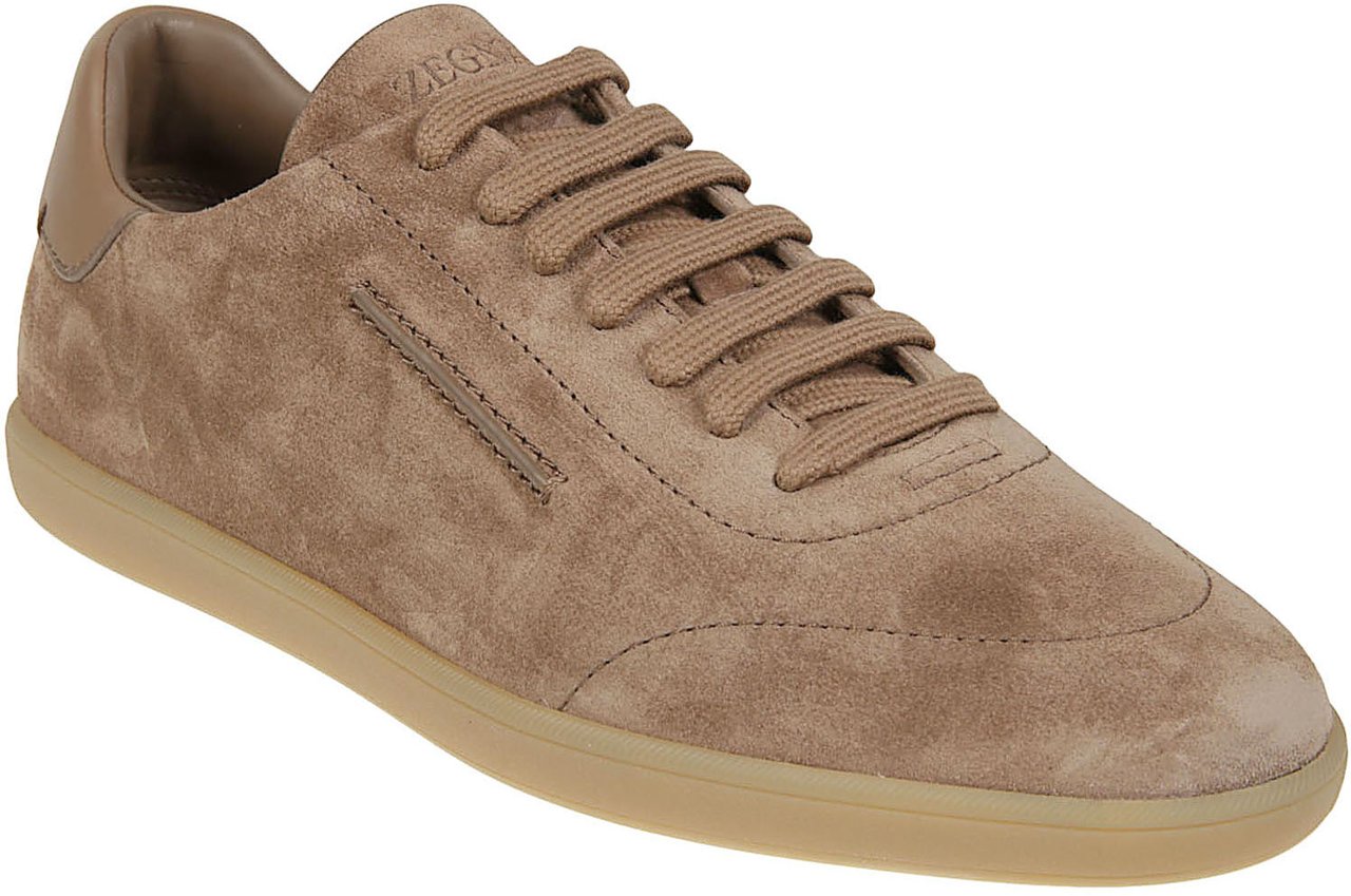 Zegna 232 Low Top Sneakers Brown Bruin