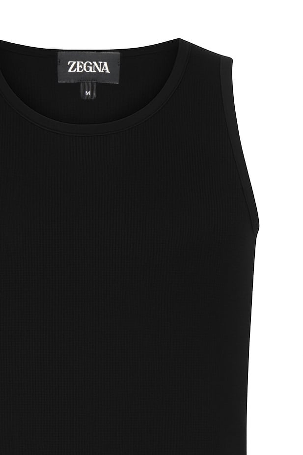 Zegna Top Black Zwart