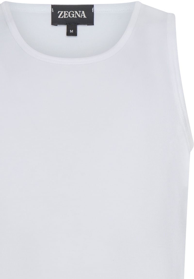 Zegna Top White Wit