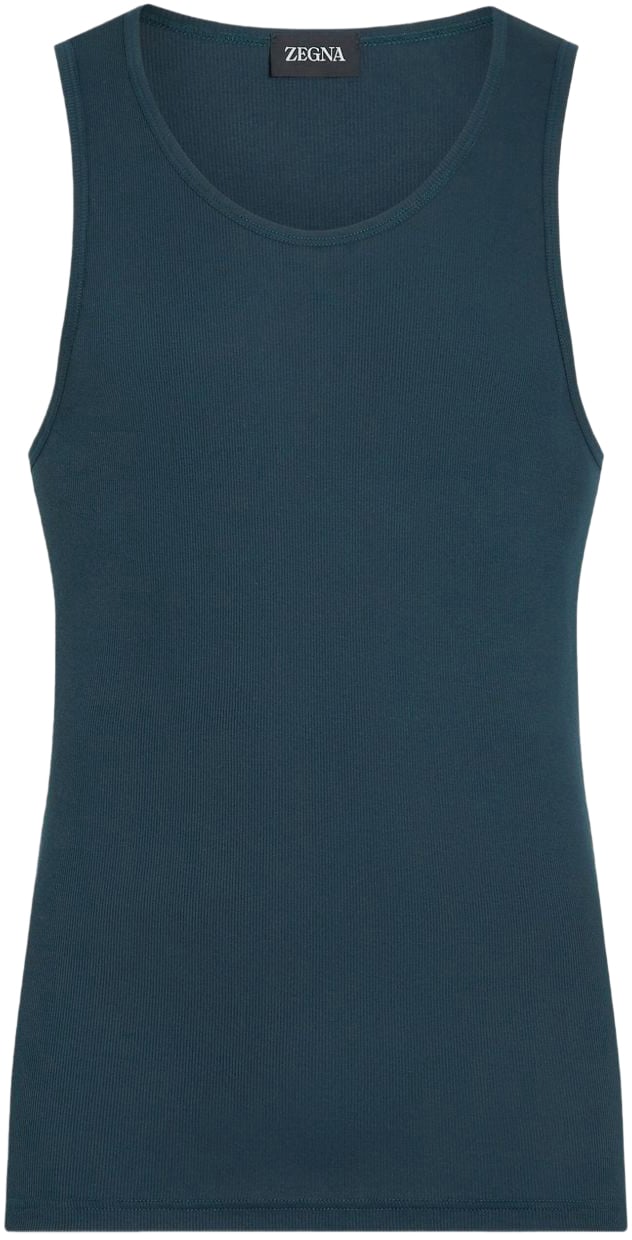 Zegna Top Blue Blauw