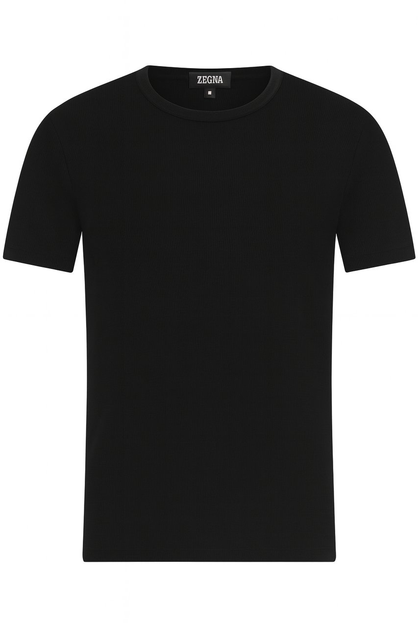 Zegna T-Shirts And Polos Black Zwart