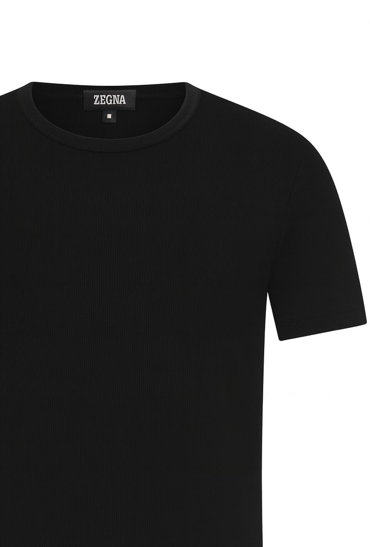 Zegna T-Shirts And Polos Black Zwart