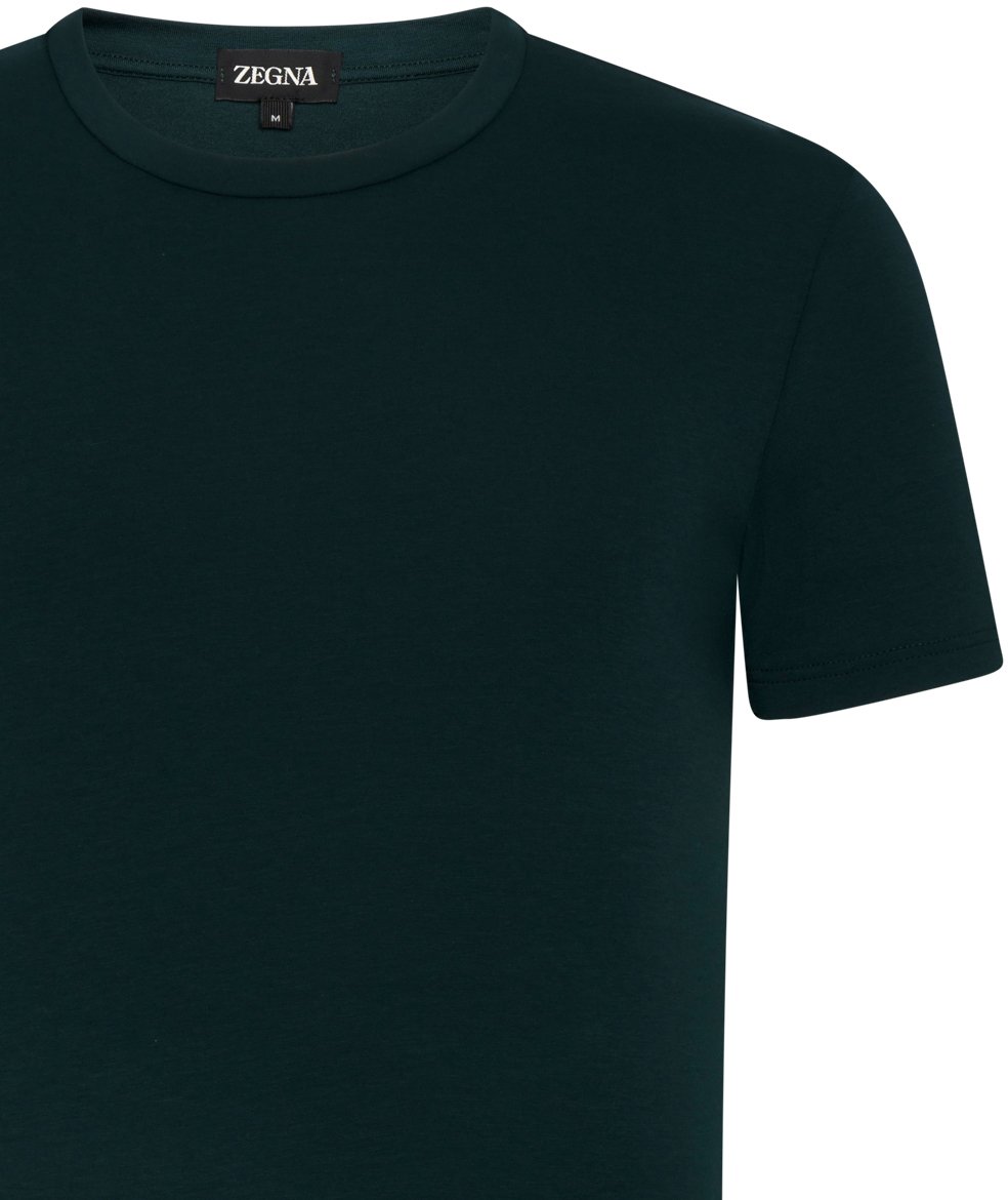 Zegna T-Shirts And Polos Green Groen