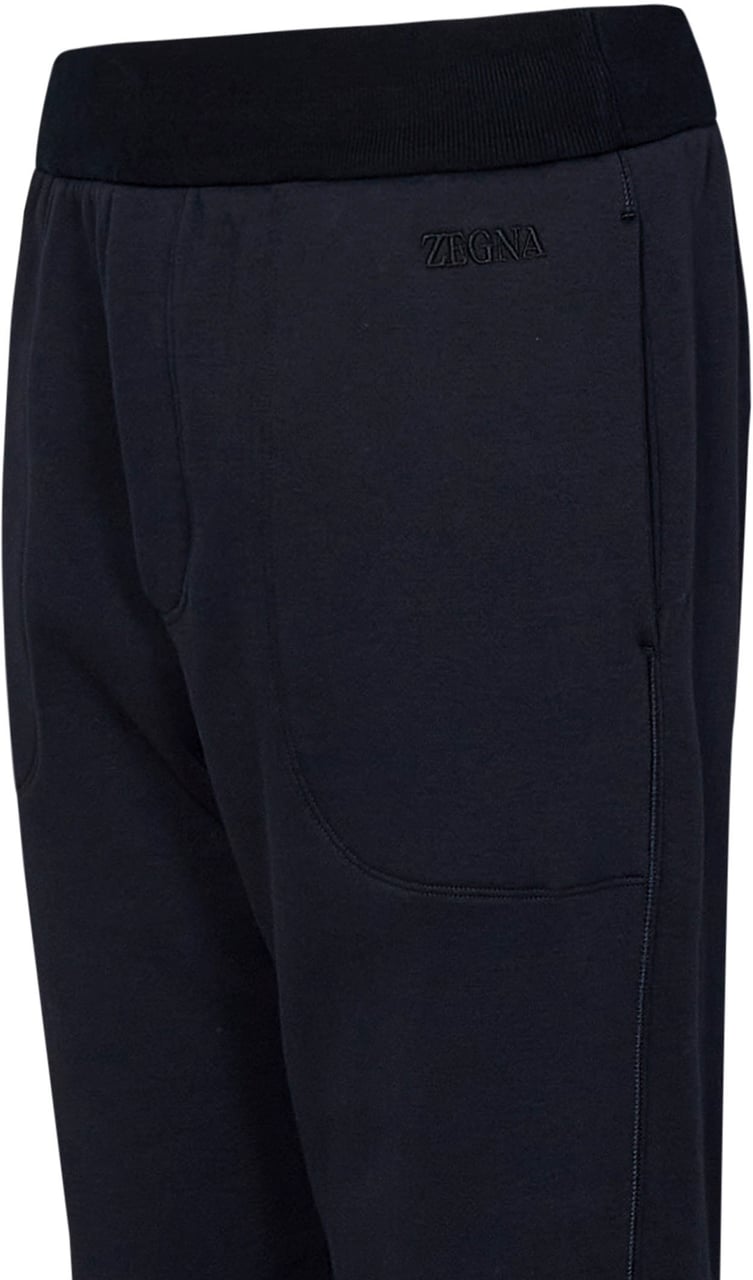 Zegna Trousers Blue Blauw