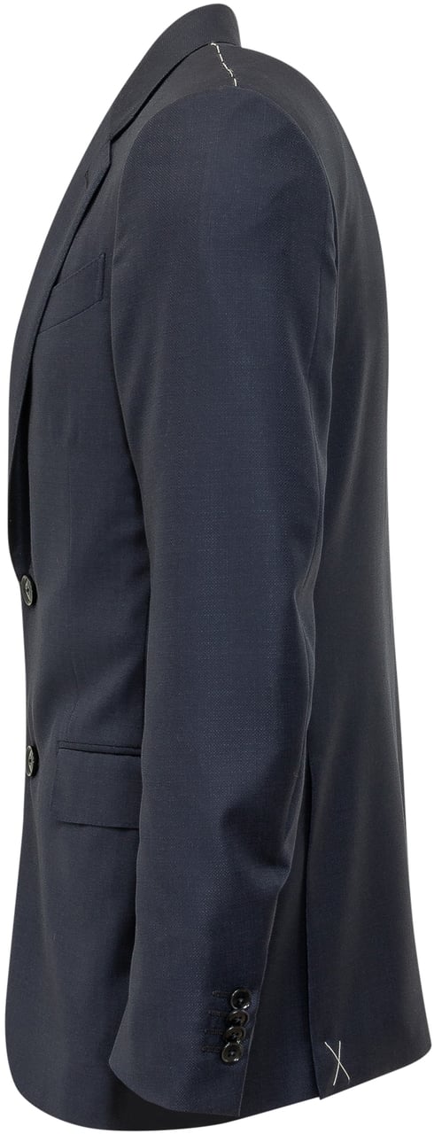 Zegna Giacca Uomo in Lana Navy