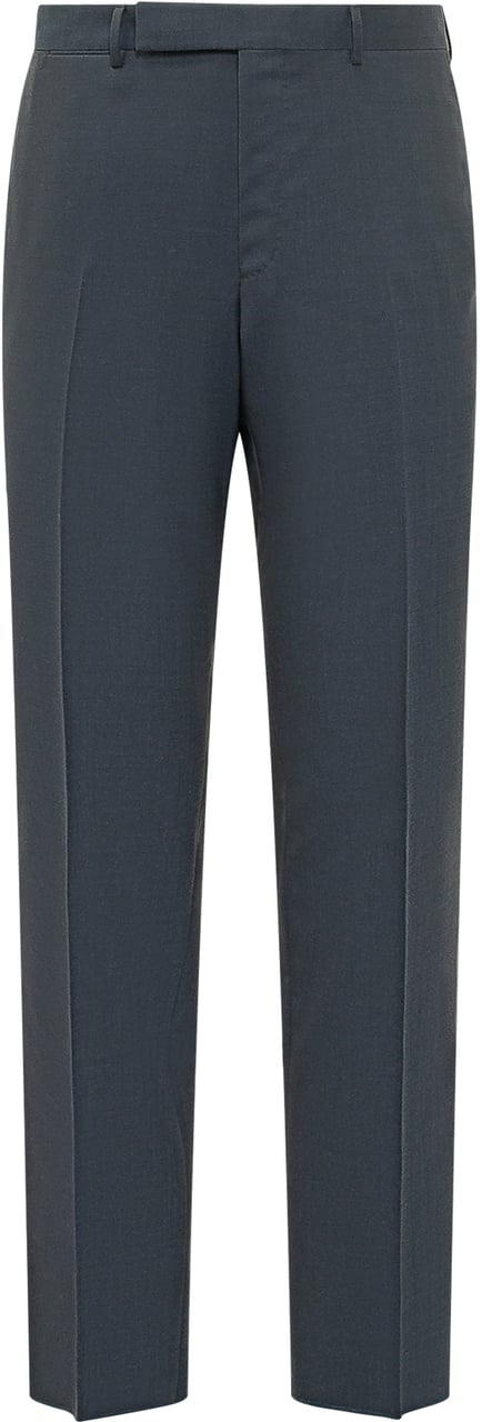 Zegna Pantaloni Sartoriali Slim Navy