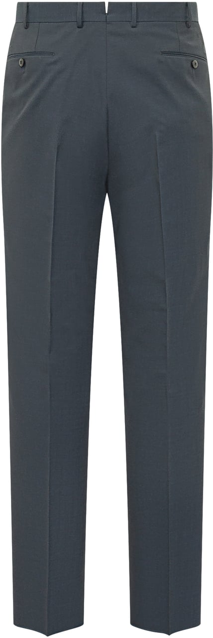 Zegna Pantaloni Sartoriali Slim Navy