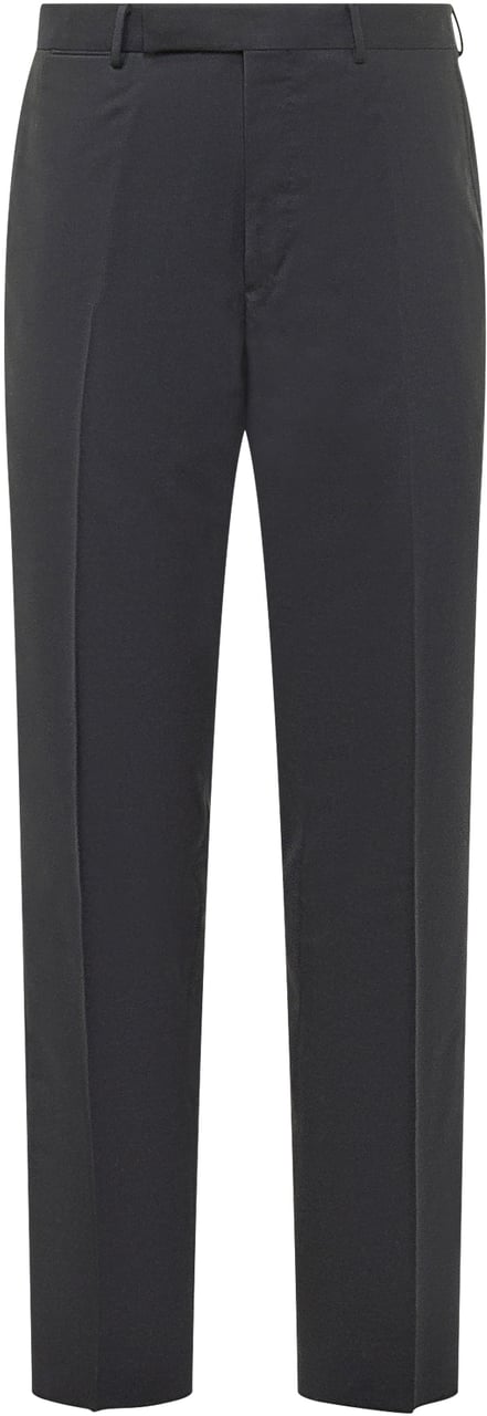 Zegna Pantaloni Sartoriali Slim Donkergrijs