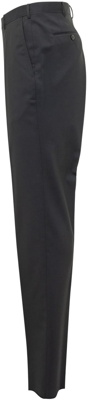 Zegna Pantaloni Sartoriali Slim Donkergrijs