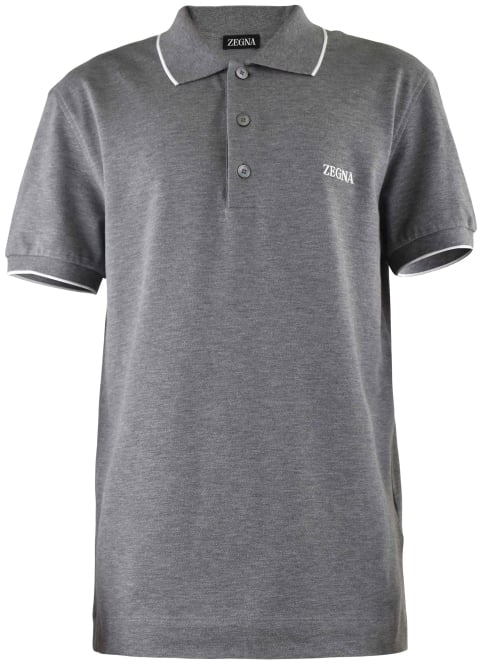 Zegna Polo - Size: 48 Grijs