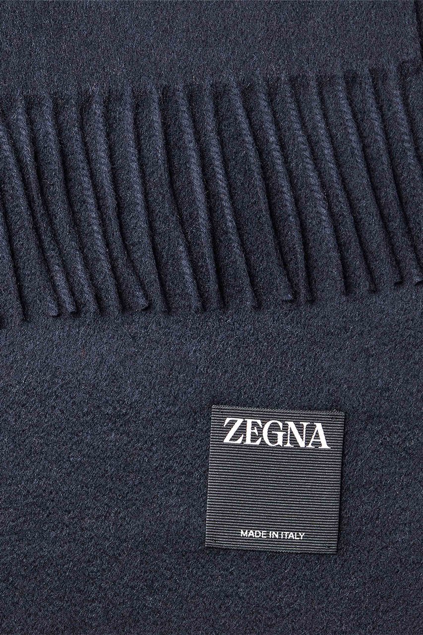 Zegna Beaver Oasi Cashmere Scarf Zwart