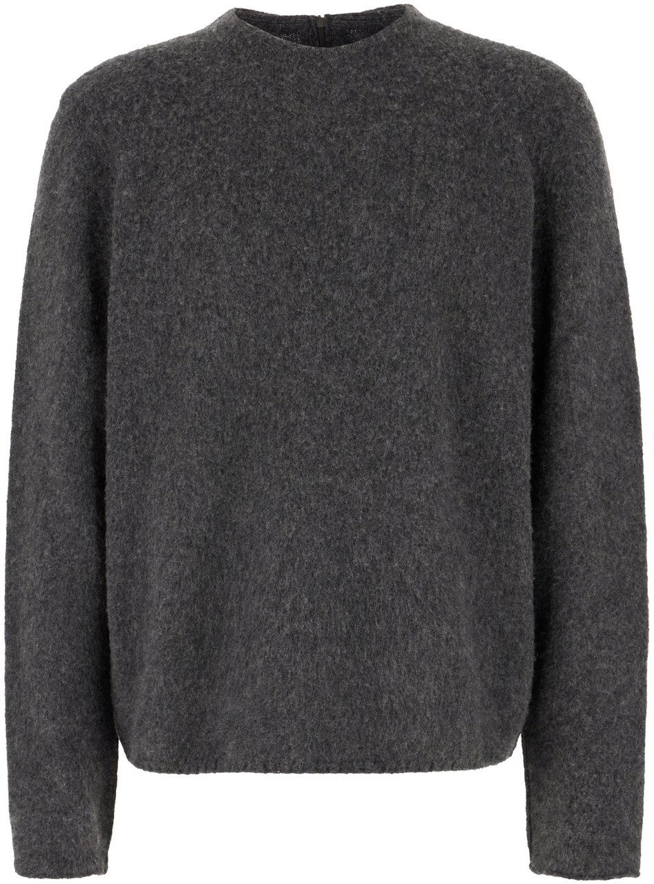Zegna Zegna Dark grey cashmere sweater Grijs