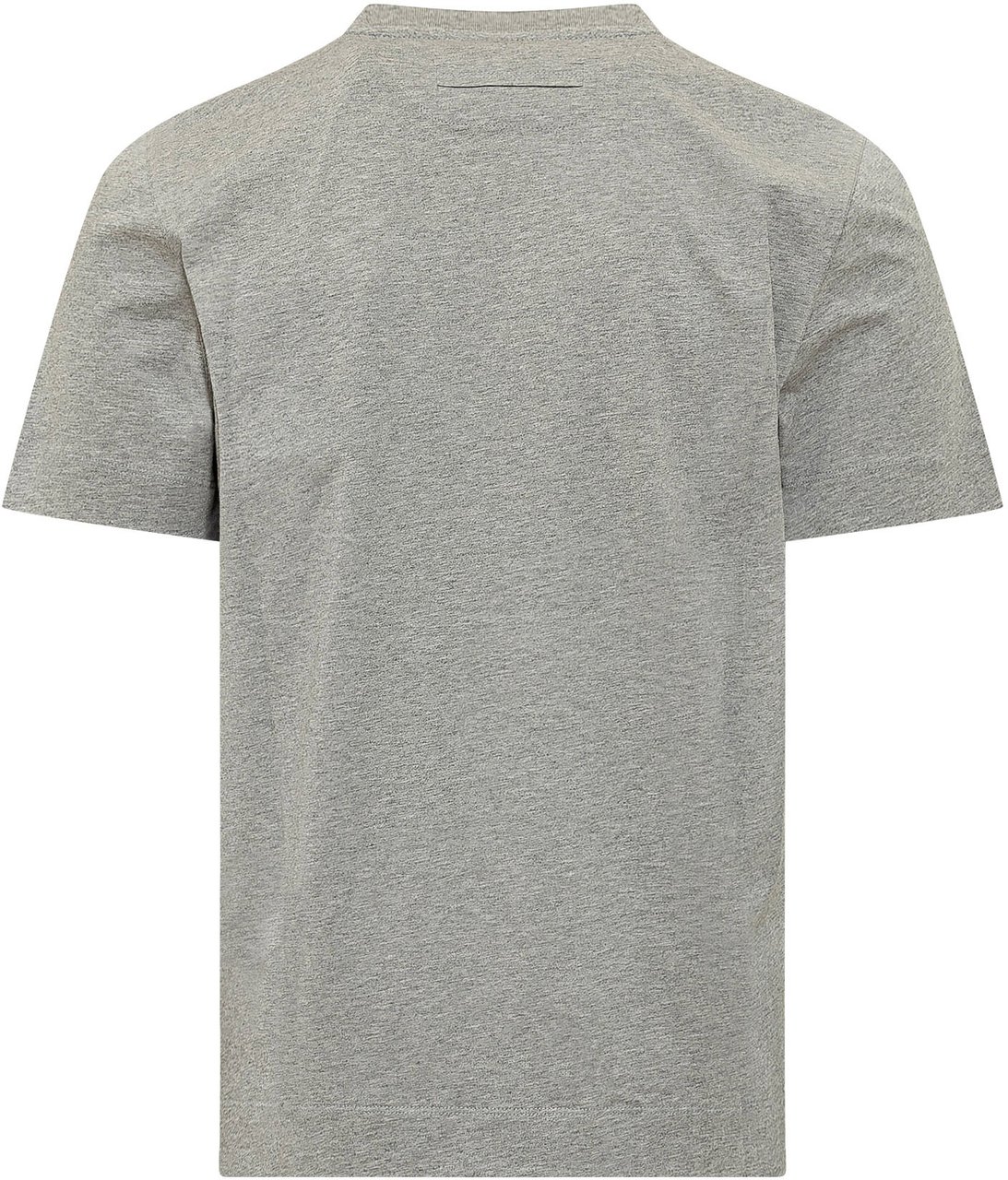 Zegna T-Shirt Con Girocollo Classico Lichtgrijs