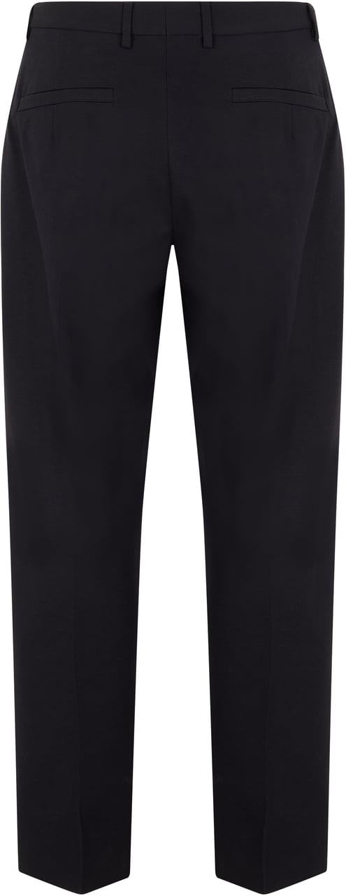 Zegna Cotton and linen pants Zwart