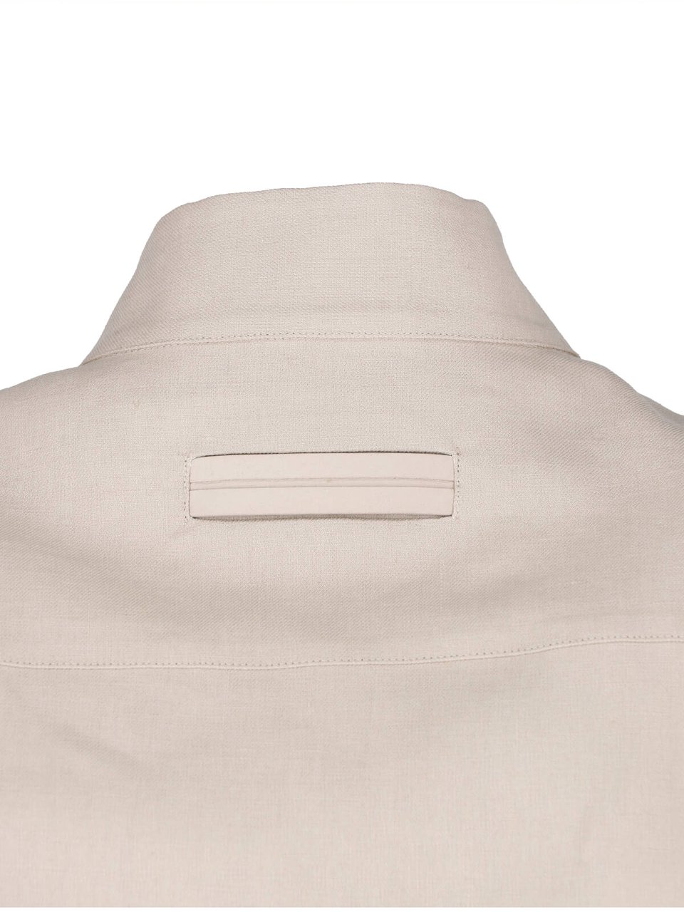 Zegna Relaxed-Fit Shirt with Stand Collar Neutraal