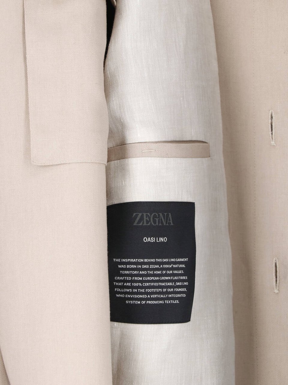 Zegna Relaxed-Fit Shirt with Stand Collar Neutraal
