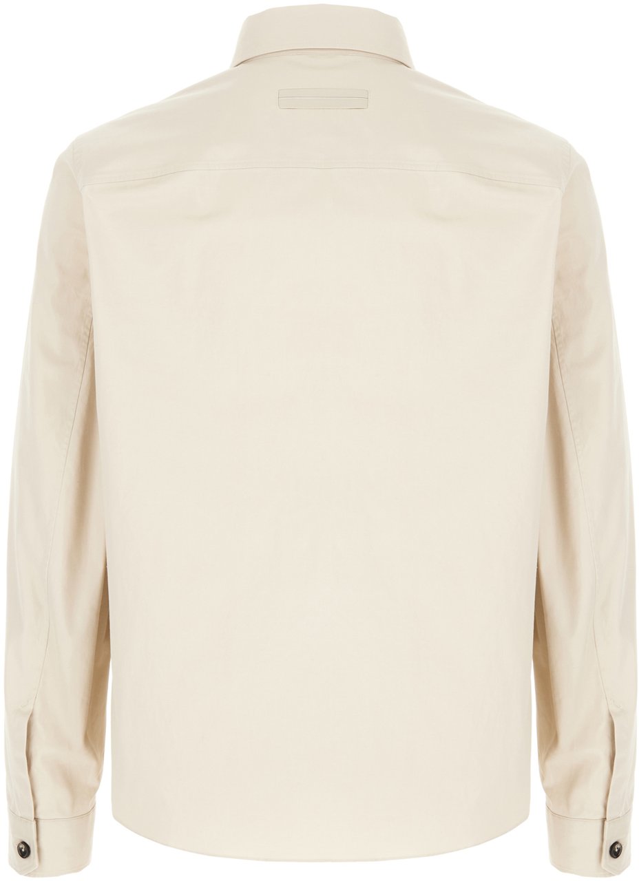 Zegna Sand cotton jacket Neutraal