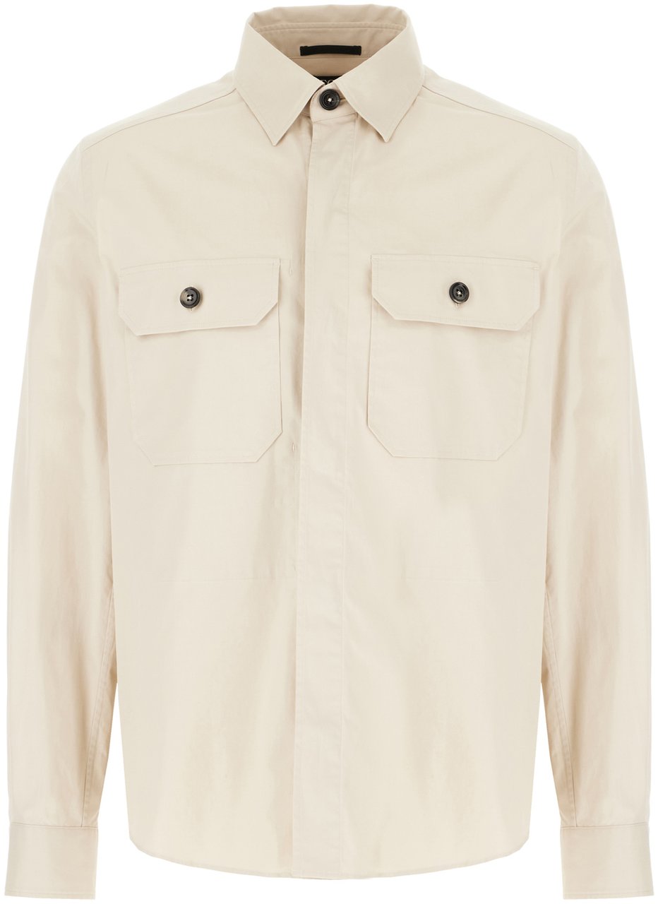 Zegna Sand cotton jacket Neutraal