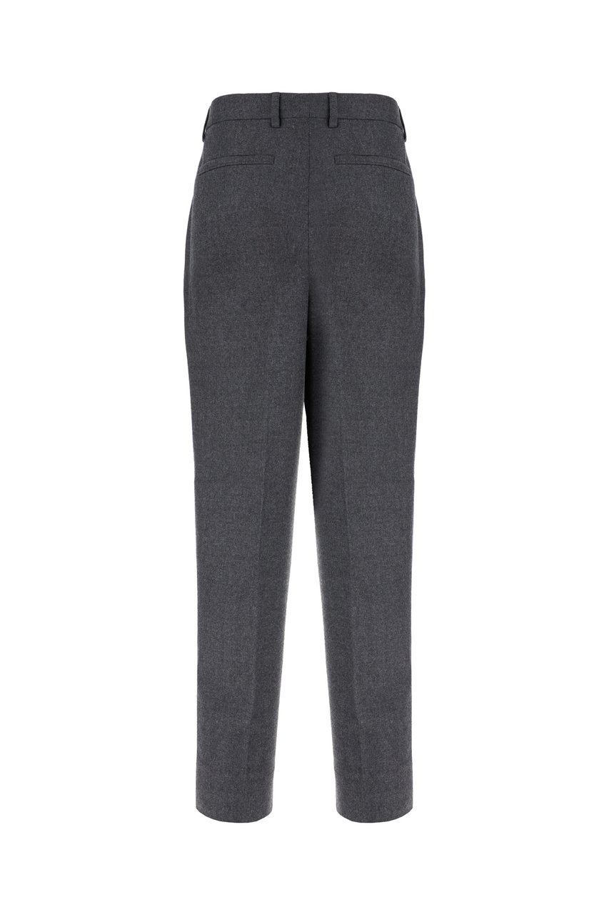 Zegna Zegna Dark grey wool pants Grijs